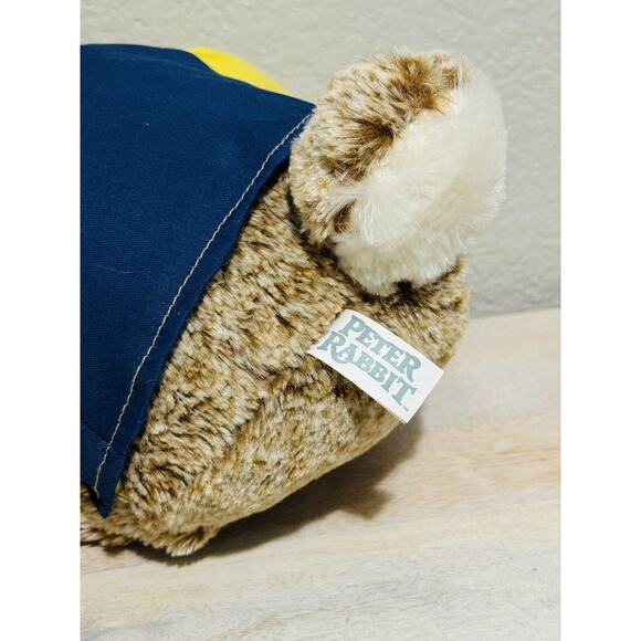RARE Dan Dee Peter Rabbit 22” Plush In Yellow Hoodie & Blue Vest - Picture 5 of 6